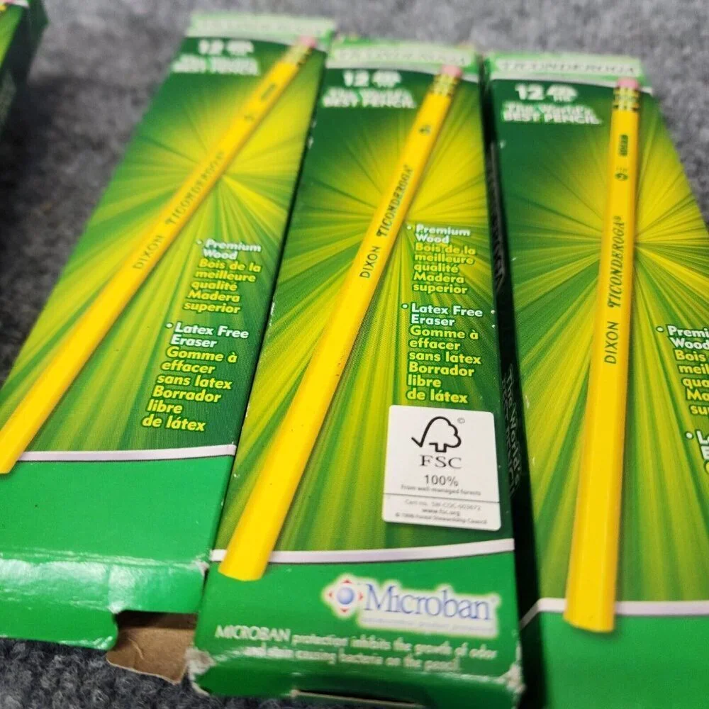 Ticonderoga‎ Wood-Cased Pencils Unsharpened #2 HB Soft Yellow 47 Count